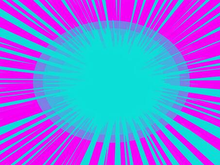 ビビットカラーの集中線フレーム ビビットカラー,集中線,フレームのイラスト素材