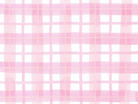 Pink check, check, pink, watercolor, JPG