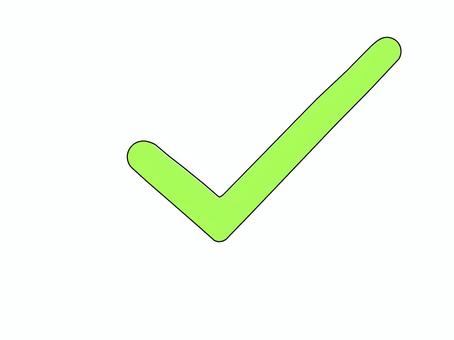 レ点のチェックマーク レ点,目印,アイコン,済,緑,チェック,マーク,チェックマーク,シンプル,記号のイラスト素材