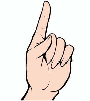 手ポーズ・指さし・人差し指 手ポーズ・指さし・人差し指 手,いちばん,指さし,人差し指,ハンドサイン,ポーズ,アイコンのイラスト素材