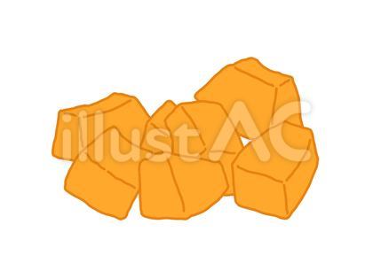 サイコロカットされた赤肉メロン