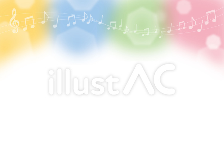 音符 背景,音符,フレームのイラスト素材