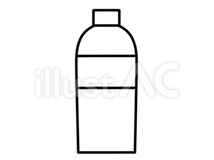 ペットボトル モノクロ