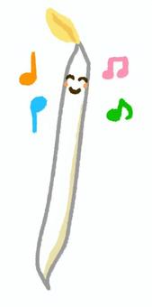 にっこり笑っているもやしのキャラクター もやし,キャラクター,野菜,微笑む,にっこり,マスコット,淡色野菜,食べ物,食料,生のイラスト素材