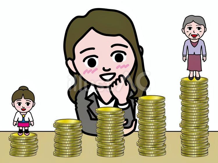 壱A：新NISA投資_社員女子A_CS3 若い,女性,幼女のイラスト素材