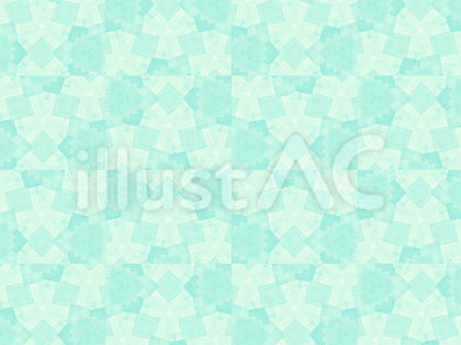 水色の幾何学模様が織りなす抽象画1128