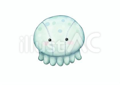 クラゲ ぬいぐるみイラスト