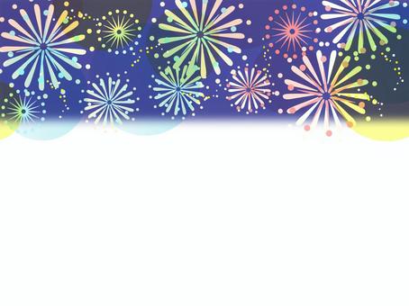 Illustration, fireworks, summer, night sky, 