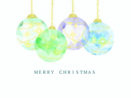 クリスマス＿キラキラのオーナメント01 クリスマス,オーナメント,メリークリスマス,キラキラ,エフェクト,ハート,ハッピークリスマス,クリスマスツリー,飾り,christmasのイラスト素材