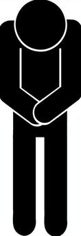 頭を下げて謝っている人 謝る,ごめんなさい,すみません,謝罪,お辞儀,会釈,お詫び,申し訳ございません,挨拶,お礼のイラスト素材