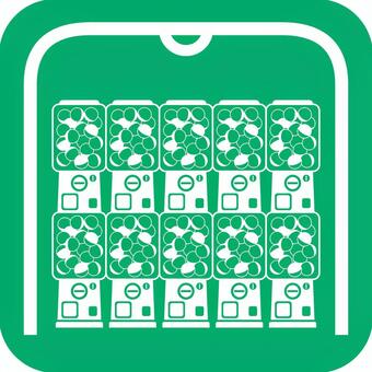 カプセルトイコーナーを案内する標識 カプセルトイ,ガチャガチャ,自動販売機,カプセル,自販機,コーナー,ゲームセンター,娯楽,ボール,景品のイラスト素材