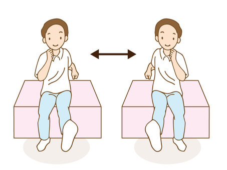 Illustration, knee, movement, stretch, 