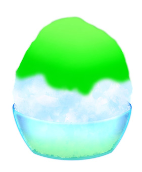 リアル調なかき氷(メロン味)