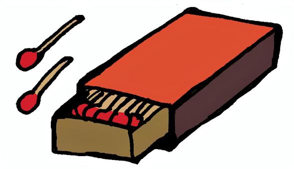 マッチ箱 マッチ箱,マッチ棒,マッチ,箱,棒,火元,火種,点ける,着火,点火のイラスト素材