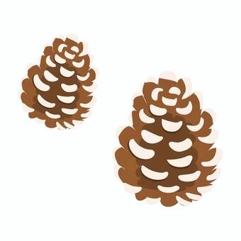 松ぼっくり2 秋,松ぼっくり,木の実,まつぼっくり,風物詩,マツボックリ,冬,雪,松ぼくり,実のイラスト素材