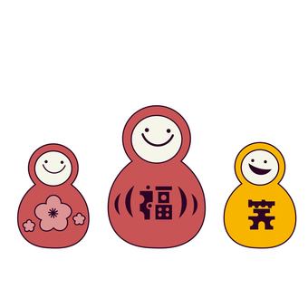 だるま　笑顔　縁あり