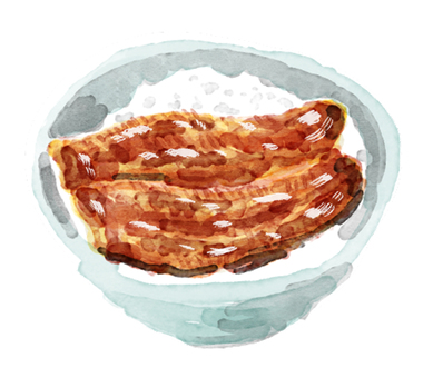 うな丼 うなぎ,鰻,鰻丼,丼,丼ぶり,ご飯,日本,日本食,伝統,文化のイラスト素材