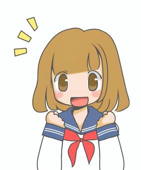 Sailor suit girl fight!, , JPG and PNG