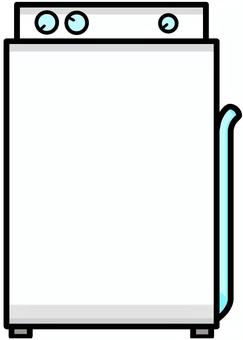全自動洗濯機 電化製品,白物家電,洗濯機,全自動洗濯機,精密機械,白色,蛍光色,デフォルメ,背景透過のイラスト素材