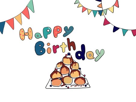 Illustration, birthday, happy birthday, cake, 