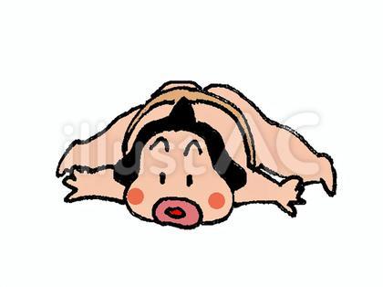 またわりをするお相撲さん