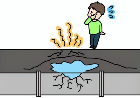 Illustration, sewer, corruption, trouble, 