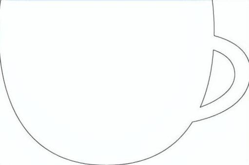 白いコーヒーカップの枠 コーヒーカップ,枠,フレーム,コップ,白,食器,ドリンク,カフェ,陶器,飲み物のイラスト素材