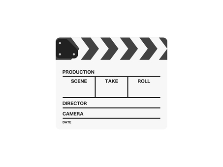 カチンコアイコン カチンコ,撮影,アイコン,映画,マーク,パーツ,シンボル,小道具,シンプル,フラットのイラスト素材