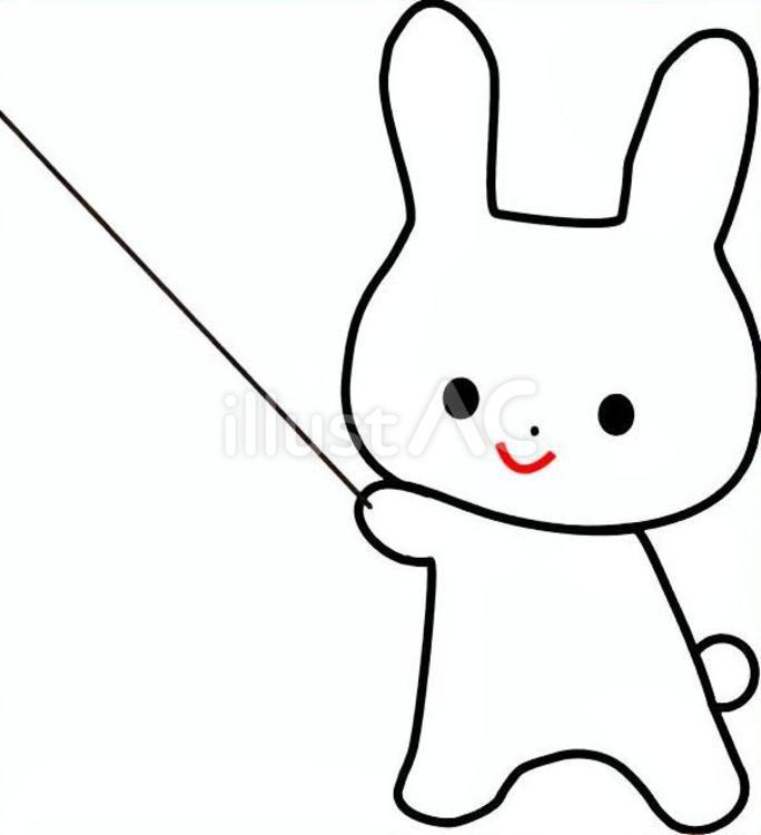うさぎが授業をしているイラスト うさぎ,ウサギ,兎のイラスト素材