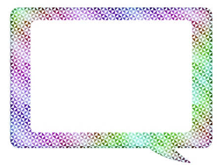 吹き出し　長方形　風車模様 吹き出し,長方形,風車模様,フレ−ム,ポストカード,メッセージカード,チラシ,pop,柄,パターンのイラスト素材