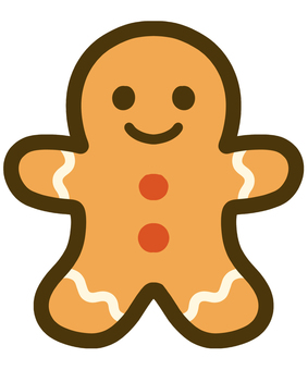 クリスマス シンジャーブレットマン クリスマス シンジャーブレットマン ジンジャーブレットマン,クッキー,クリスマス,12月,冬,クリスマスイラスト,イベント,手書き,手描き,挿絵のイラスト素材