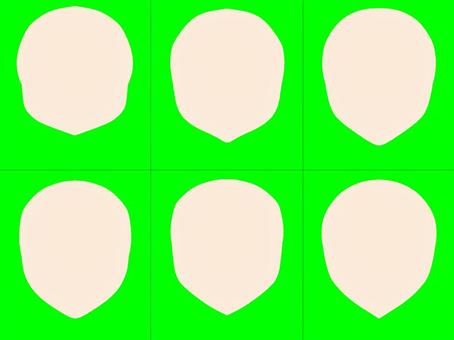 組みキャラ:輪郭1 輪郭,ファンタジー,組み立て,2次元,萌えのイラスト素材