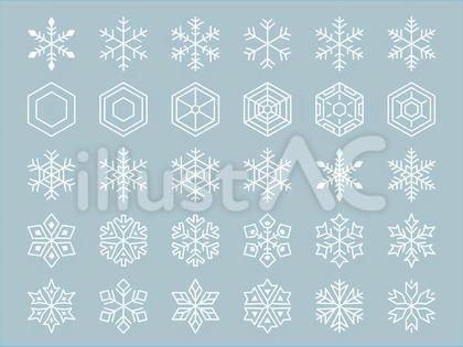 雪の結晶 セット