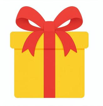 プレゼント　単体　 プレゼント,サプライズ,誕生日,お祝い,ギフト,箱,リボン,クリスマス,記念日,特典のイラスト素材