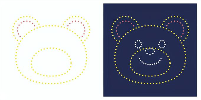 クマの形の打ち上げ花火 クマの形の打ち上げ花火 花火,打ち上げ花火,クマ,動物,形,夏,お祭り,夏祭り,縁日,夜空のイラスト素材