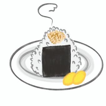 ツナマヨおにぎり ツナマヨおにぎり おにぎり,おむすび,ツナマヨ,ツナマヨおにぎり,にぎりめし,ごはん,米,三角おむすび,三角おにぎり,朝ごはんのイラスト素材