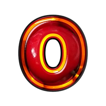 アルファベット文字O 文字,ギラギラ,赤色,アルファベット,oのイラスト素材