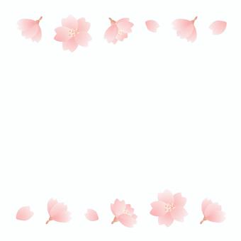 桜の花の春のフレーム、桜イラスト02 桜の花の春のフレーム、桜イラスト02 春,桜,水彩,さくら,フレーム,背景,入学式,入学,花,新生活のイラスト素材