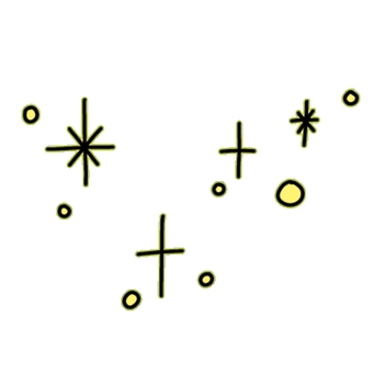 キラキラ キラキラ,煌めき,星のイラスト素材
