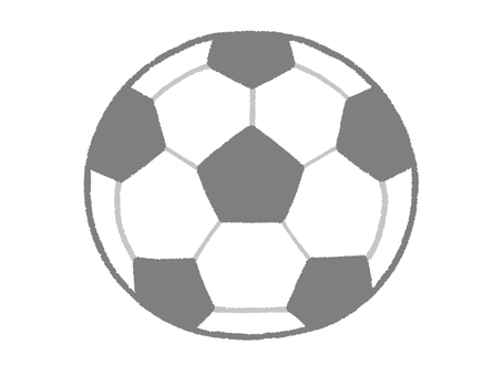 サッカーボール サッカー,ボール,スポーツ,球技,白黒,円形,手描き,シンプルのイラスト素材