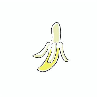 むいたバナナ 果物,フルーツ,バナナ,一本,皮のイラスト素材