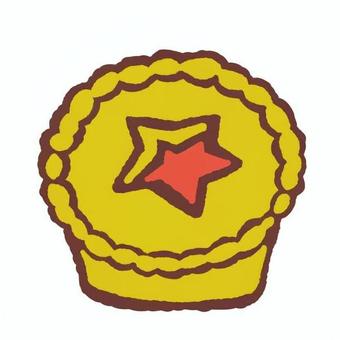 ミンスパイ 12月25日,冬,クリスマス,ミンスパイ,ドライフルーツ,イギリス,甘い,スパイス,パイ,お菓子のイラスト素材