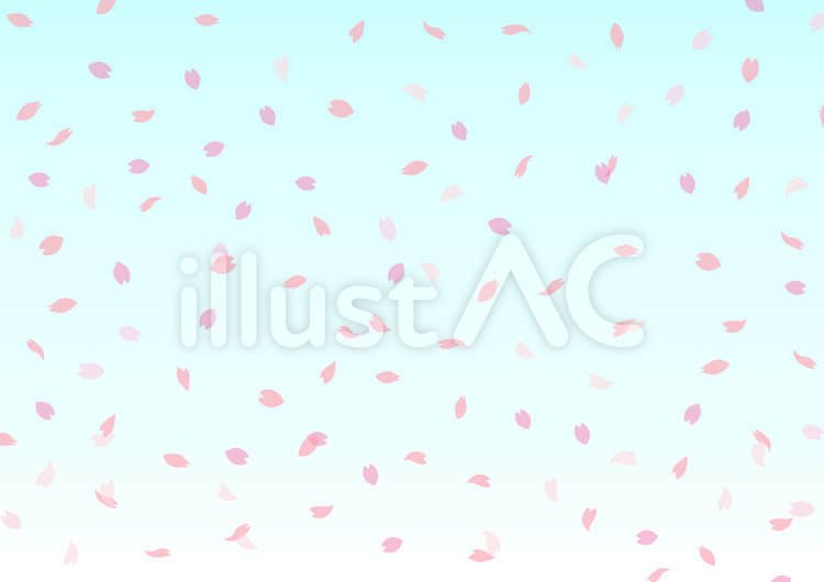 桜　桜吹雪　背景 桜,桜吹雪,4月のイラスト素材