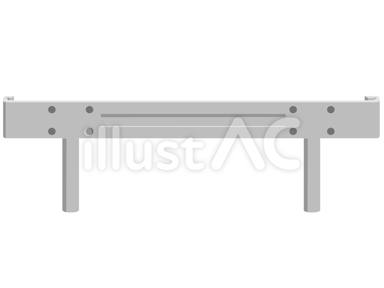 ガードレールイラスト No 645247 無料イラストなら イラストac