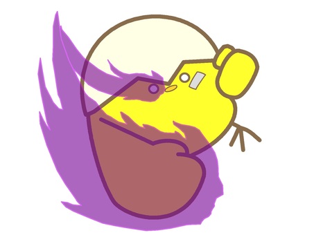 Icon of a chick with a purple aura in its fist, JPG and PNG Icon of a chick with a purple aura in its fist, chick, animal, bird, JPG and PNG