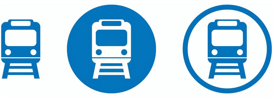 電車のアイコン 青 電車,アイコン,地下鉄,路面電車,公共交通機関,私鉄,駅,列車,交通,レールのイラスト素材