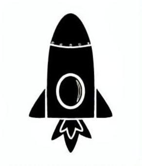 ロケットシルエット ロケット,シルエット,宇宙船,火花,飛ぶ,宇宙,空,かっこいい,かわいいのイラスト素材