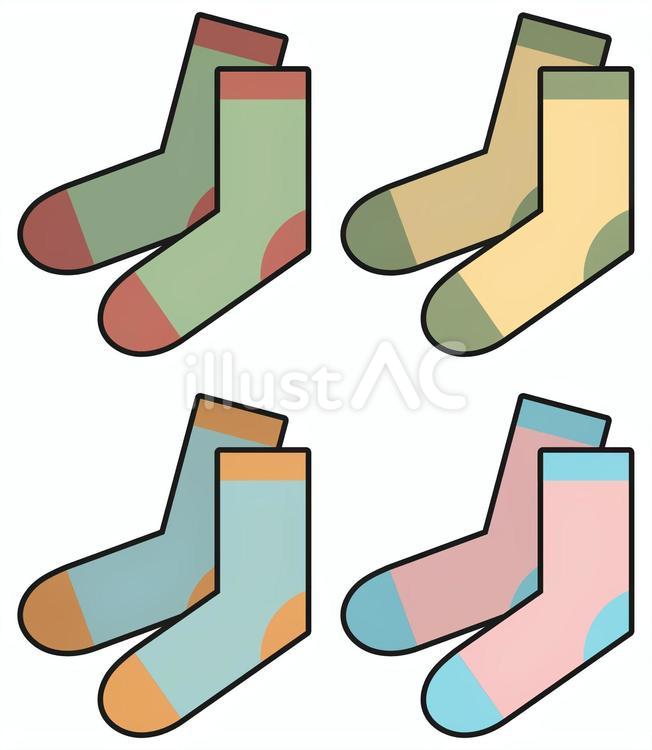 Free Vectors | Colorful socks illustration set
