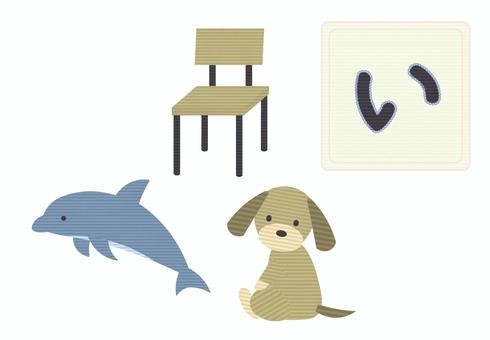 ひらがな学習イラスト「い」