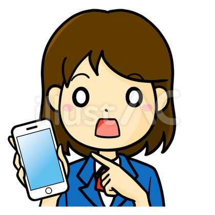 女子学生 スマホ 驚く 手